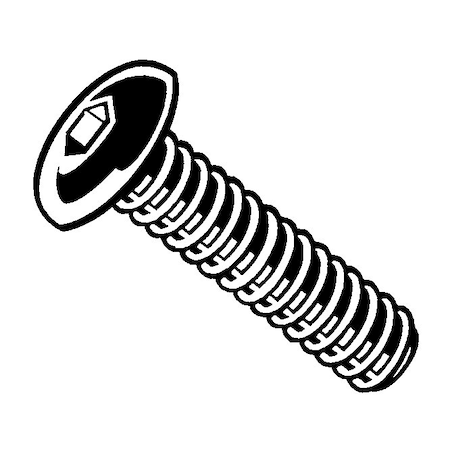 #0-80 Socket Head Cap Screw, Steel, 1/8 In Length, 15 PK